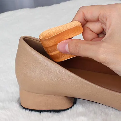 Heel Cushion Pads, Reusable Self Adhesive Inserts and Grips, Foot Protector Liners (Transparent)
