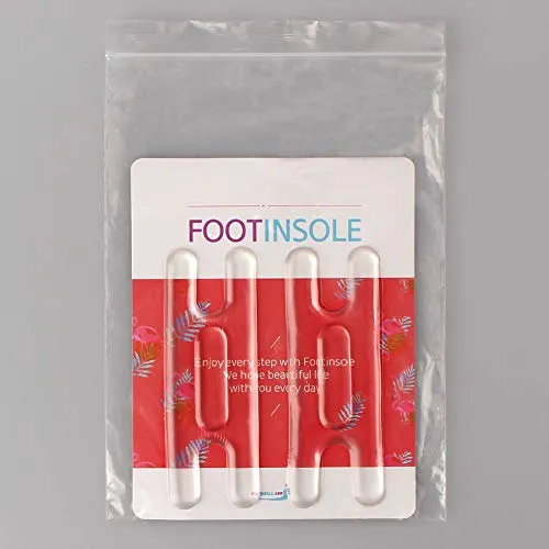 Heel Cushion Pads, Reusable Self Adhesive Inserts and Grips, Foot Protector Liners (Transparent)