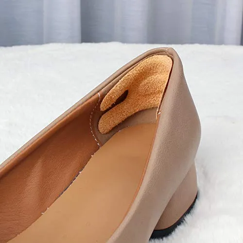 Heel Cushion Pads, Reusable Self Adhesive Inserts and Grips, Foot Protector Liners (Transparent)