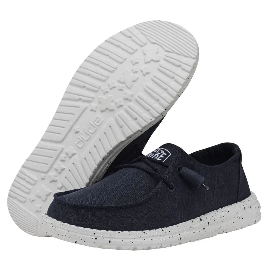 Hey Dude - Wally Youth Slub Canvas Navy