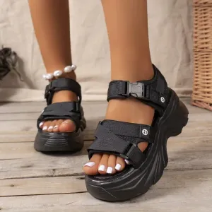 I Can't Stop The Rain Chunky Sandals
