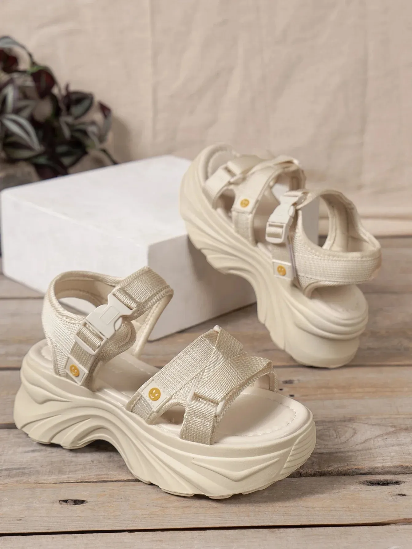 I Can't Stop The Rain Chunky Sandals
