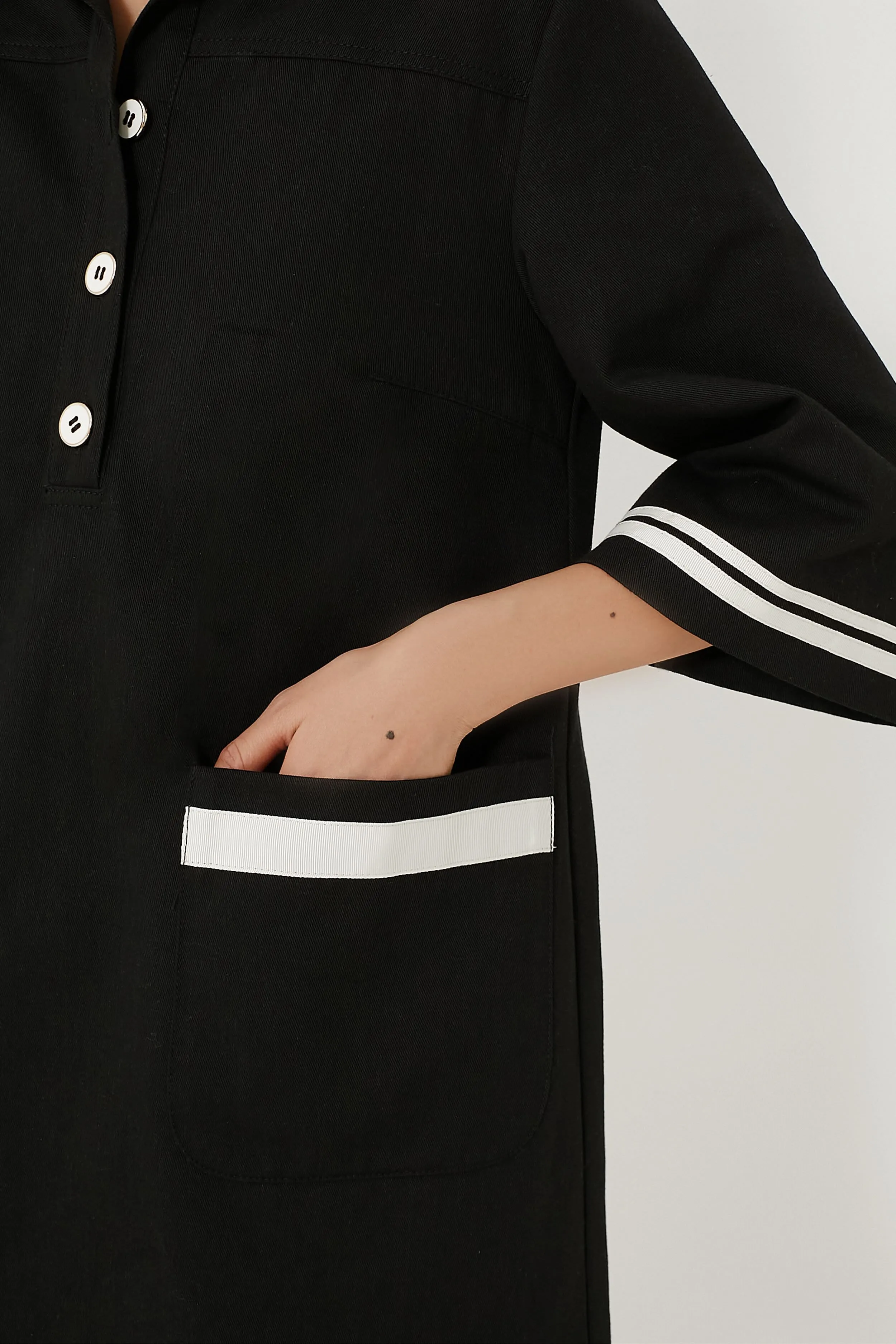 Jet Black Hart Shirt Dress