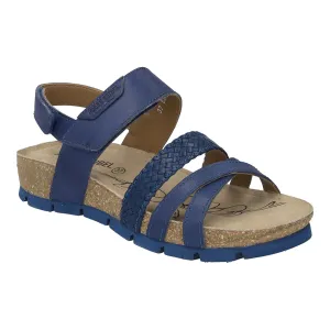 Josef Seibel Women's Lucie 03 Leather Strap Sandals Blue