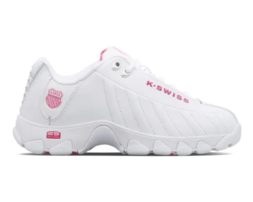 K-Swiss Women's St329 Cmf White Shocking Pink Shoes