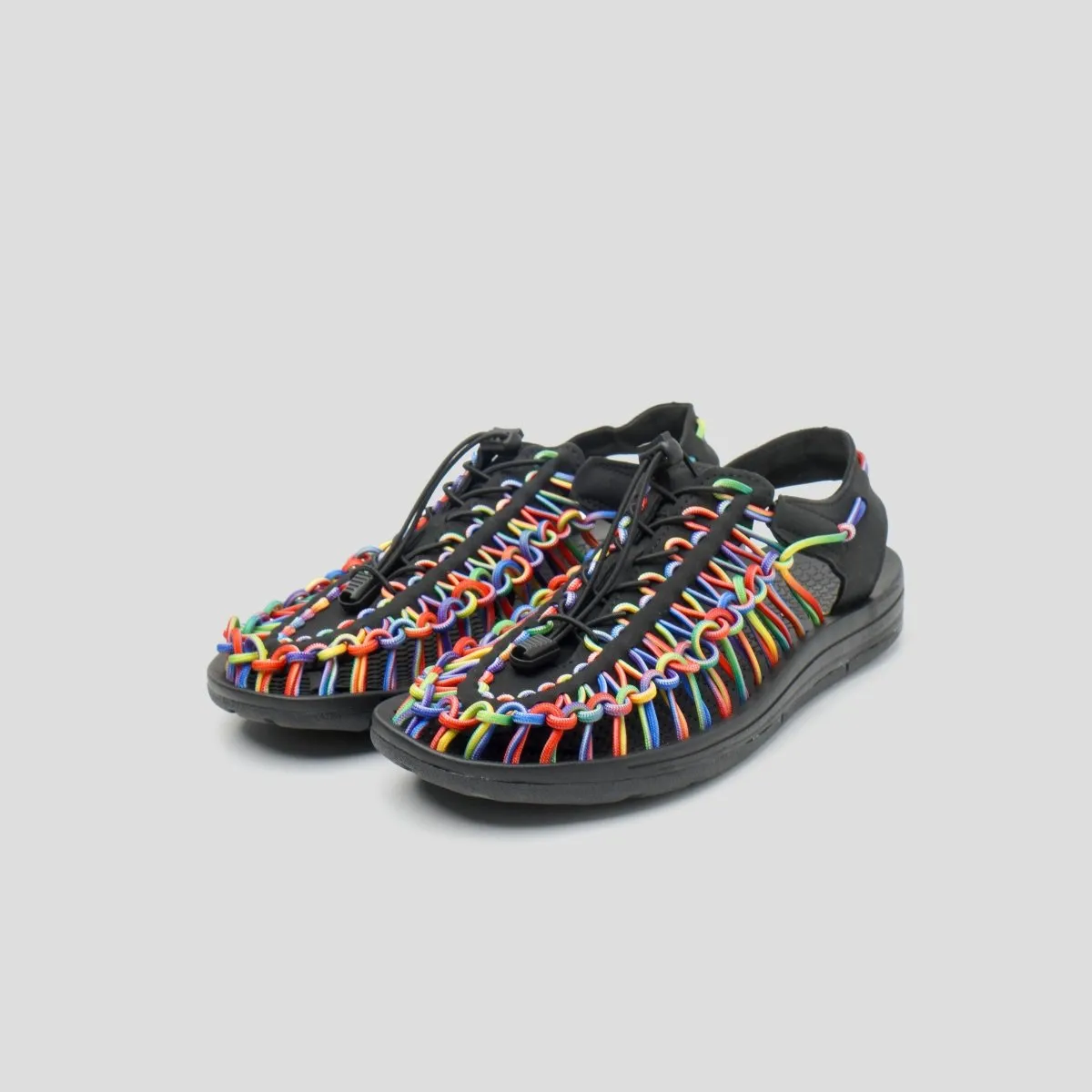 Loom Sandal Rainbow Black
