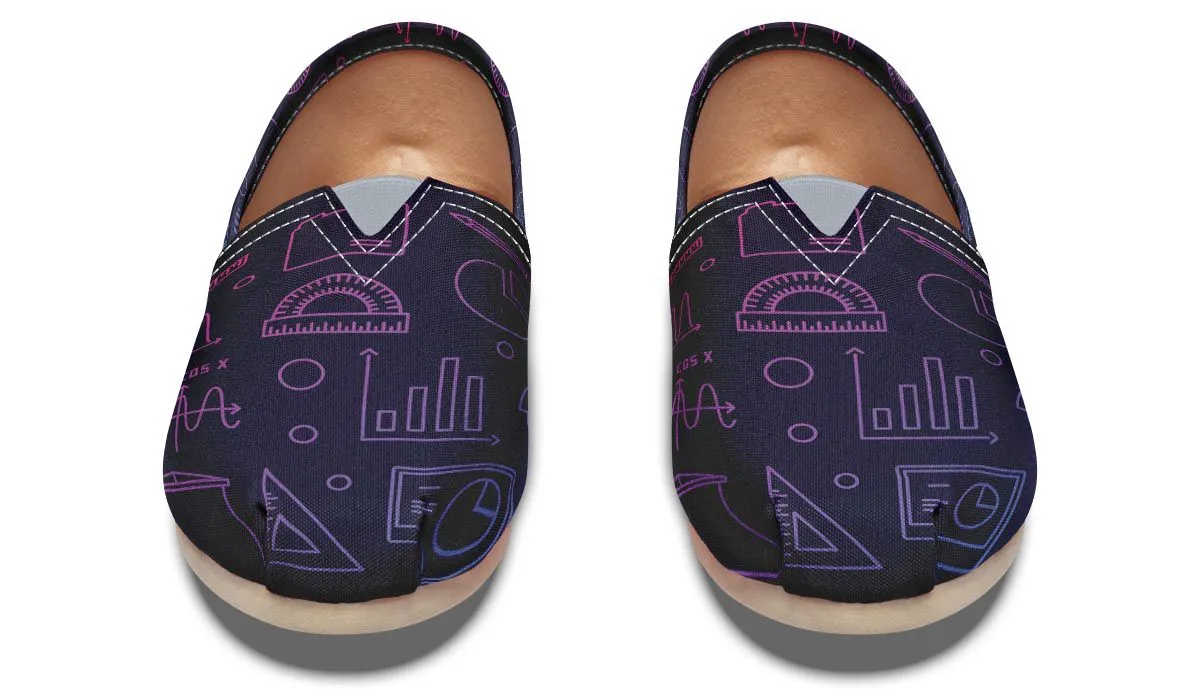 Math Chart Casual Shoes