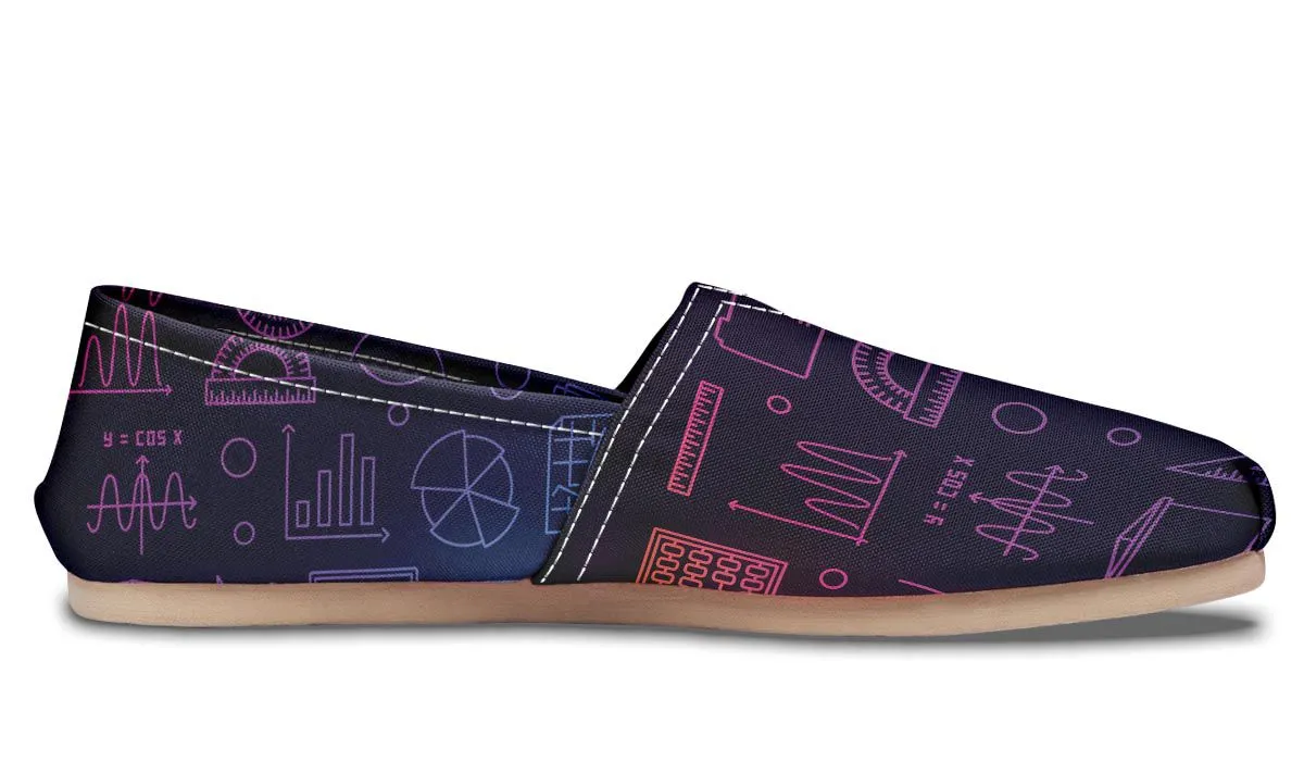Math Chart Casual Shoes