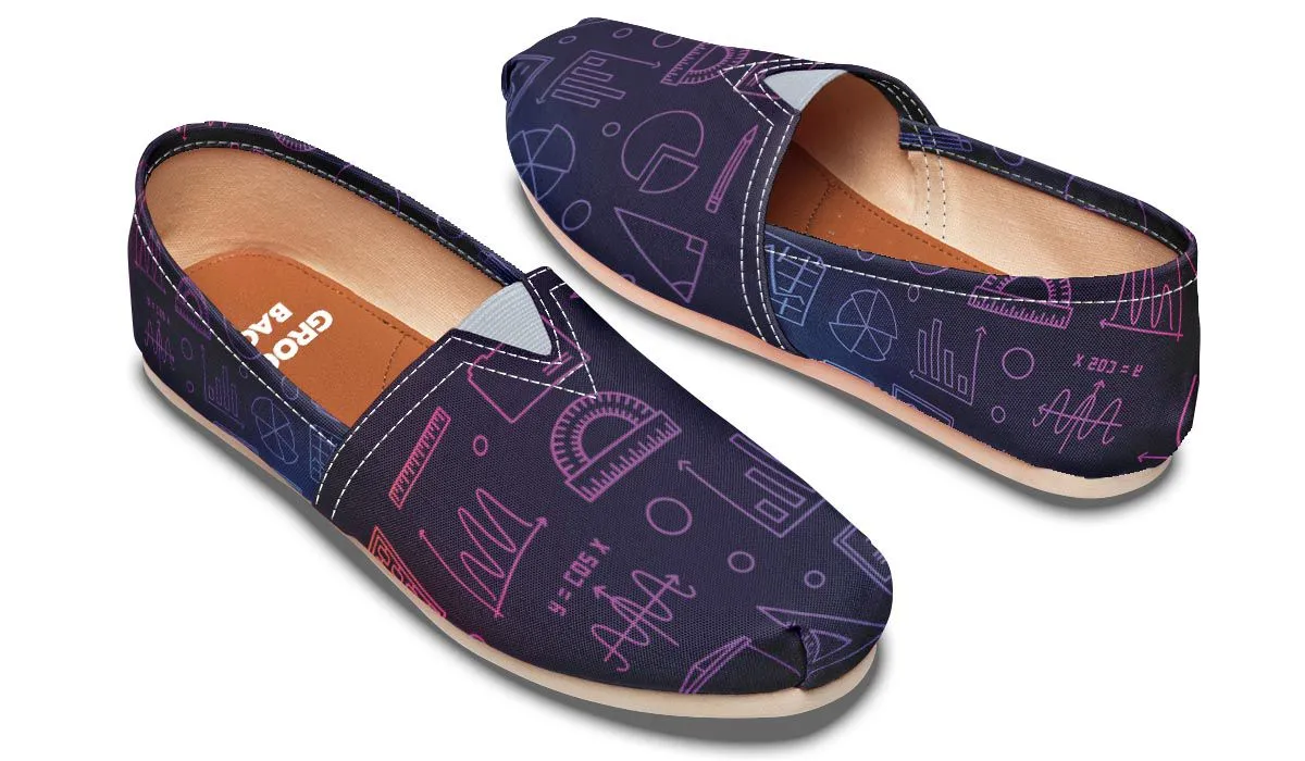 Math Chart Casual Shoes