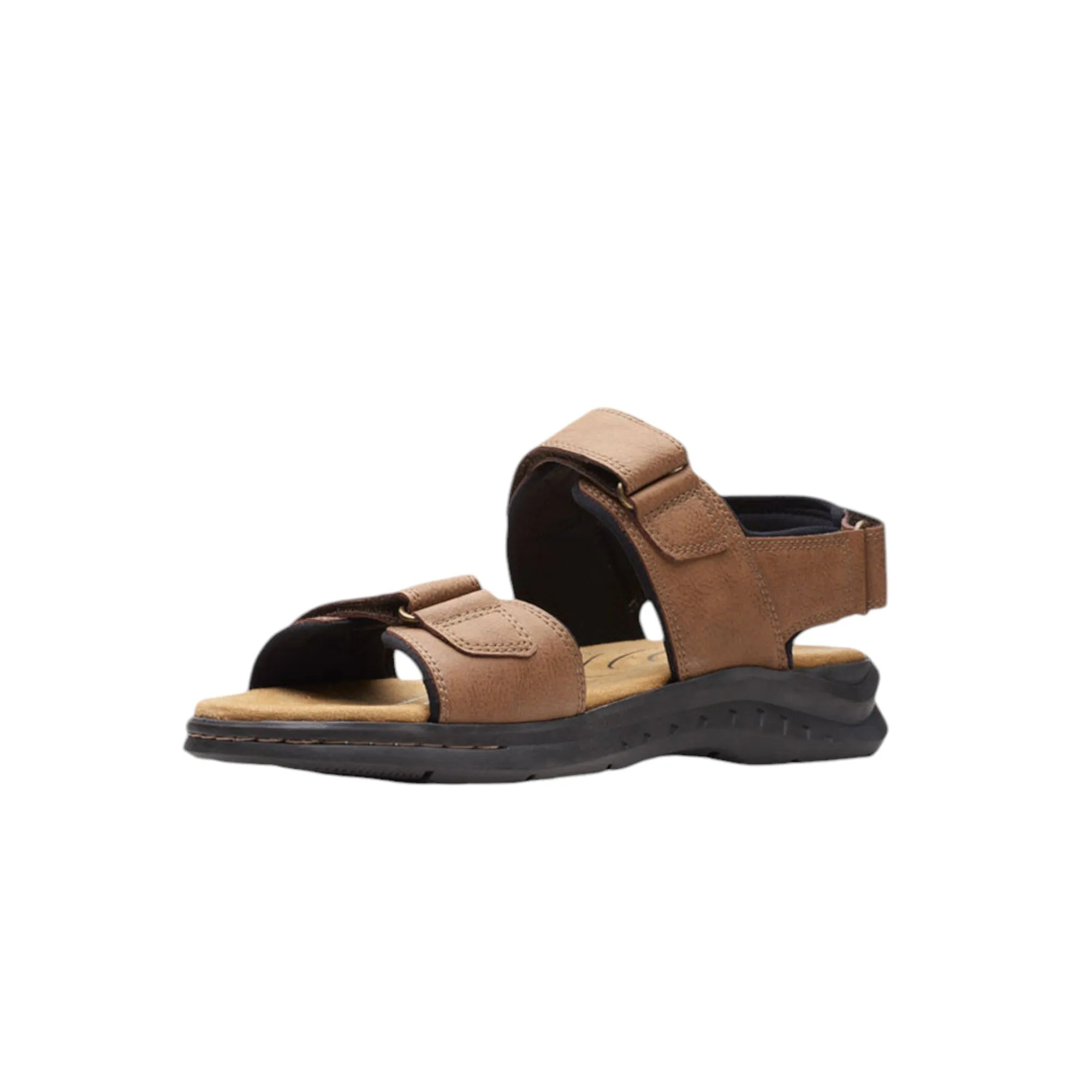 Mens Clarks Hapsford Creek Sandals Tan