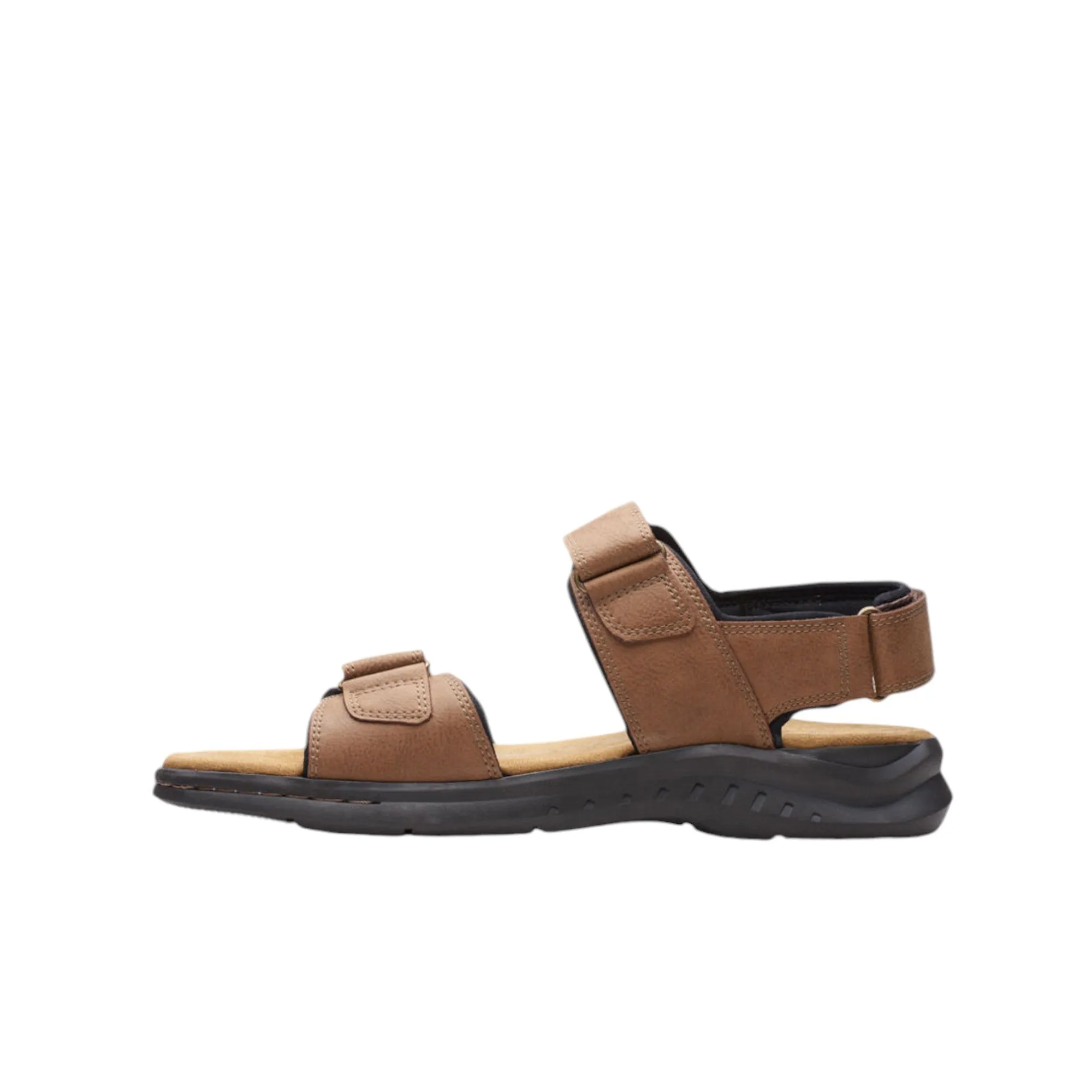 Mens Clarks Hapsford Creek Sandals Tan