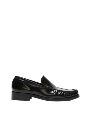 Men's Leather Loafers (Black)