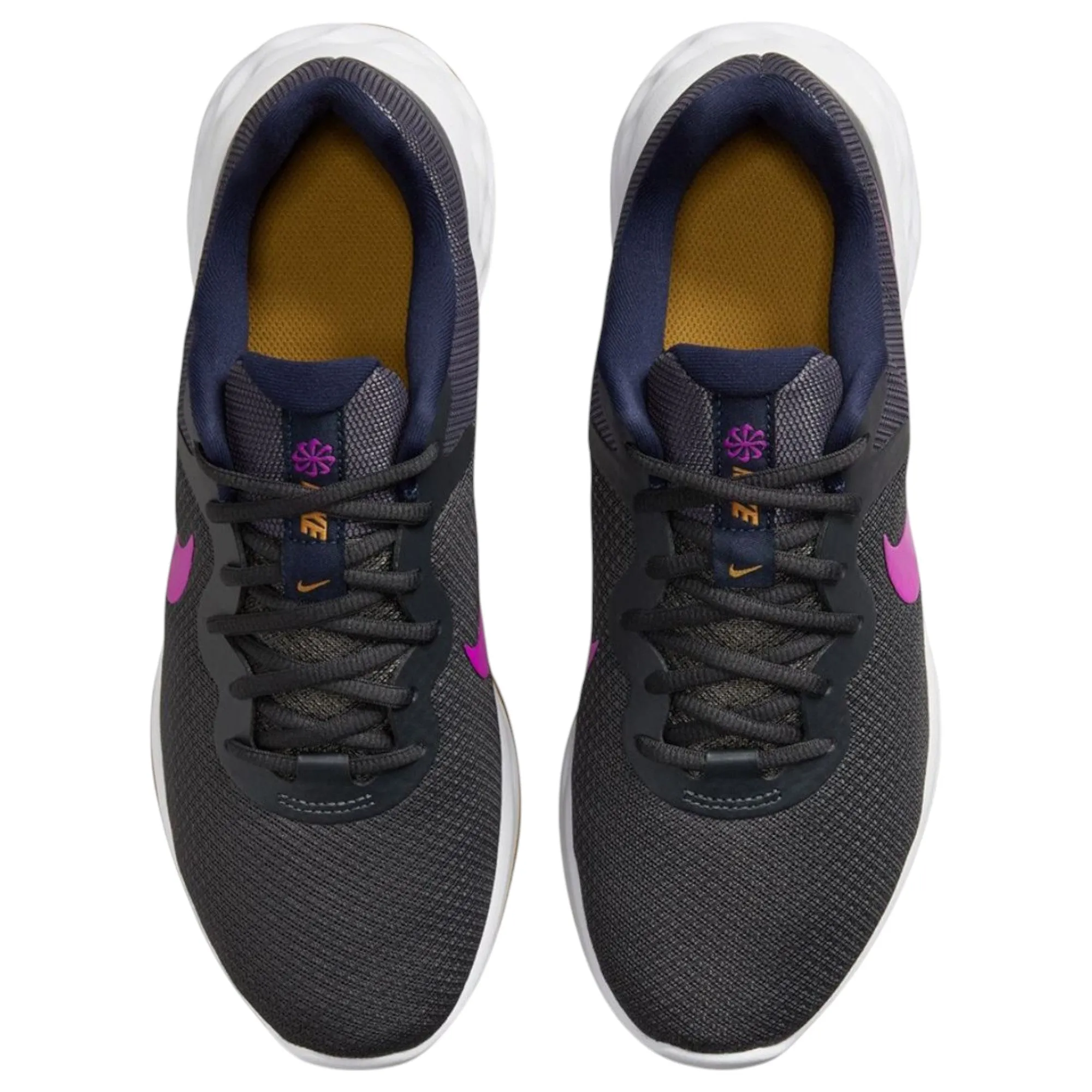 Mens Nike Revolution 6 Next Nature Anthracite Vivid Purple Running Shoes
