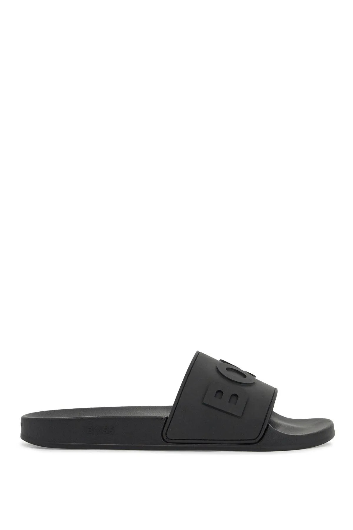 Minimalist Embossed Logo Slide Slippers