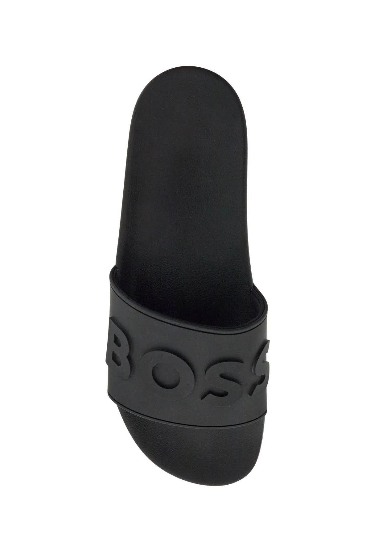 Minimalist Embossed Logo Slide Slippers