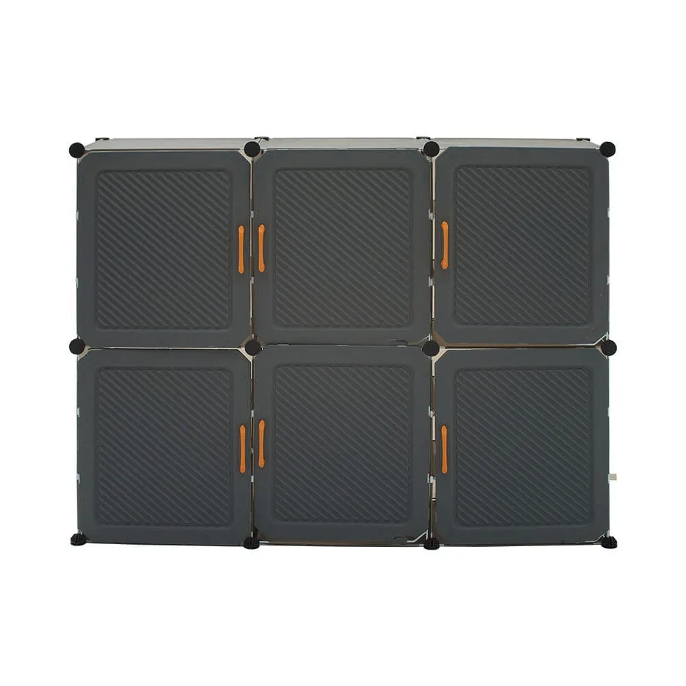 Modern Grey Shoe Storage Cabinet