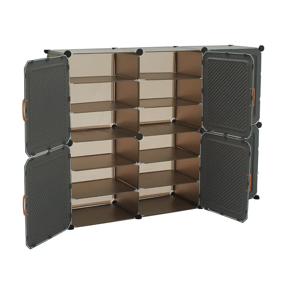 Modern Grey Shoe Storage Cabinet