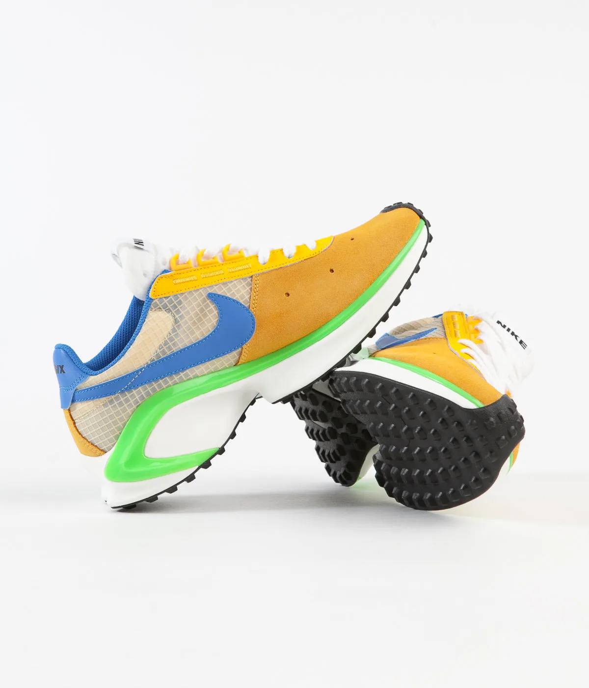 Nike D/MS/X Waffle Shoes - University Gold / Photo Blue - White Onyx