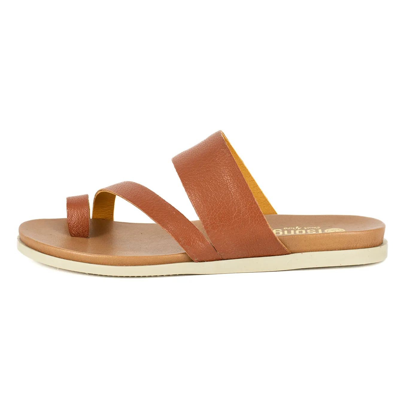 Ningizimu : Ladies Leather Sandal in Suede Cayak