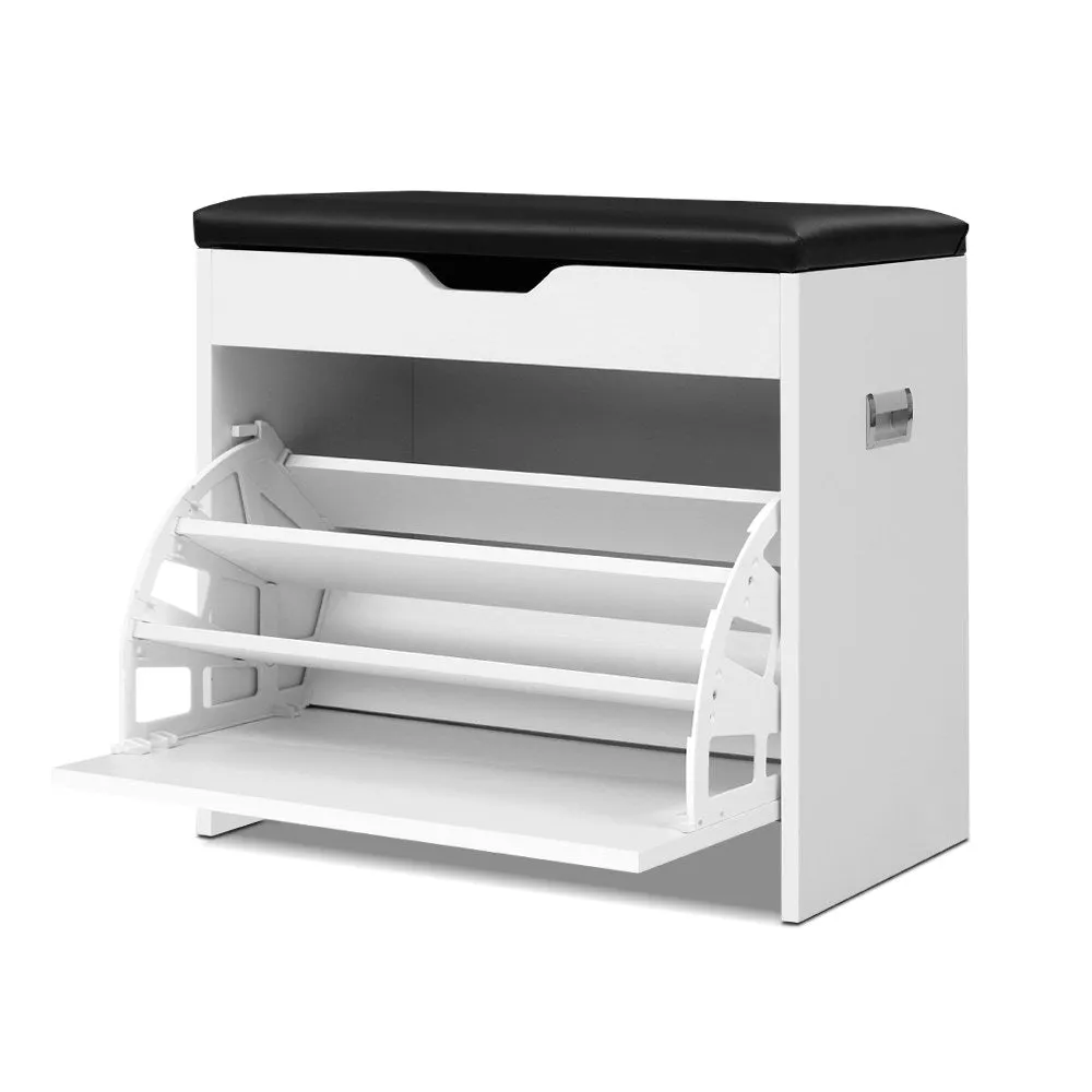 NNEDSZ  Adjustable 3 Tier Storage Cupboard - White