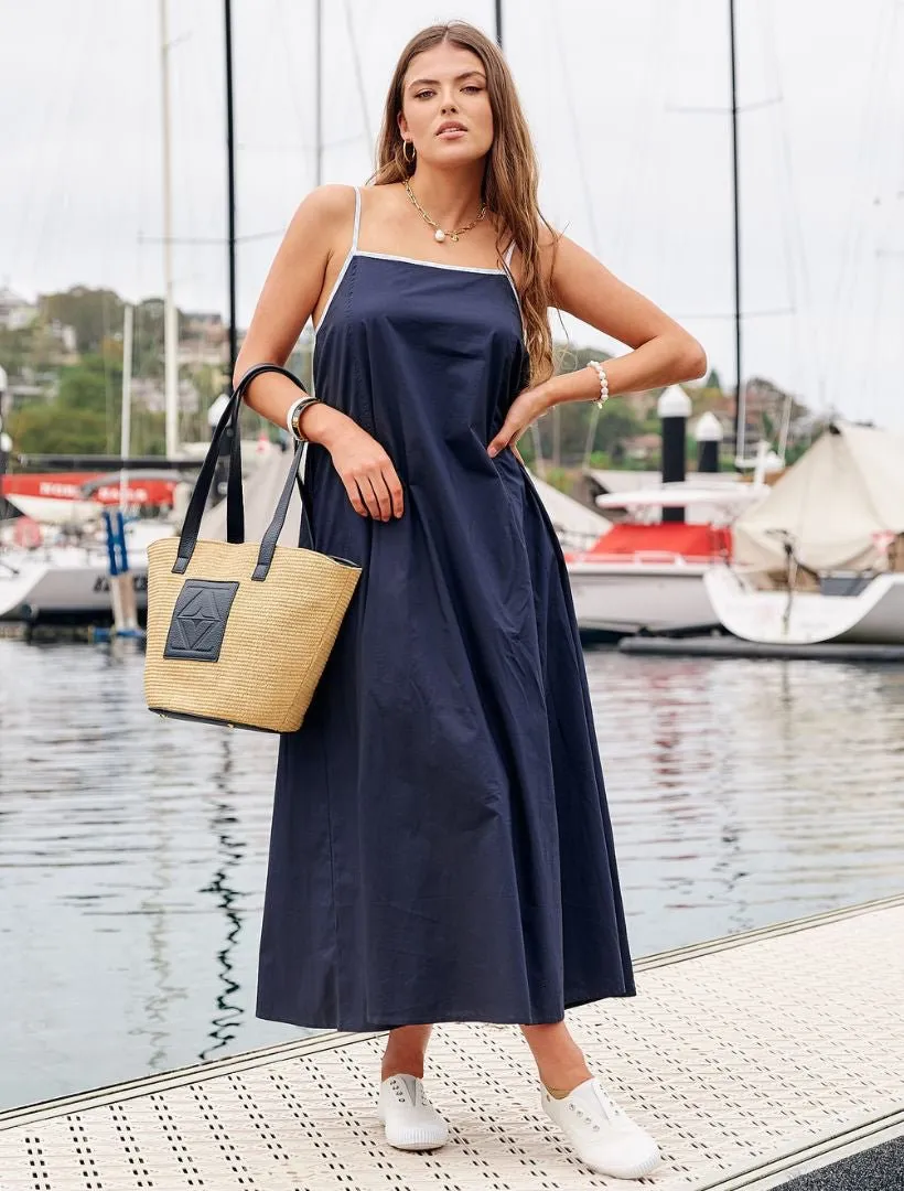 Polly Dress Navy - FINAL SALE
