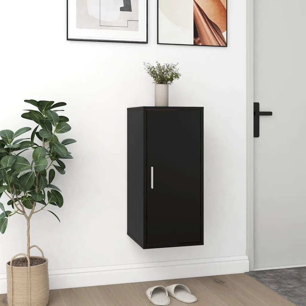 Shoe Cabinet Black 32x35x70 cm Engineered Wood