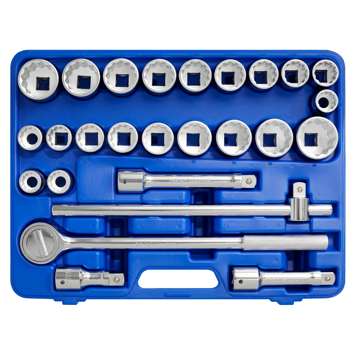 Socket Set 26pc 3/4"Sq Drive 12pt WallDrive¨ - DuoMetric¨