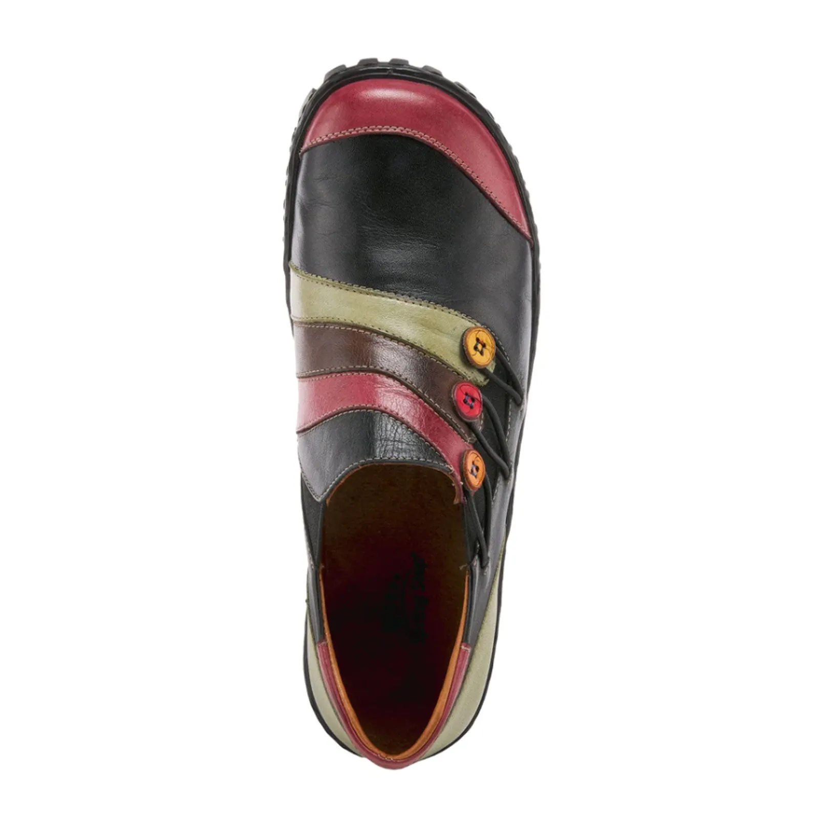 Spring Step Neeta Slip On (Women) - Black Multi Leather