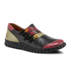 Spring Step Neeta Slip On (Women) - Black Multi Leather