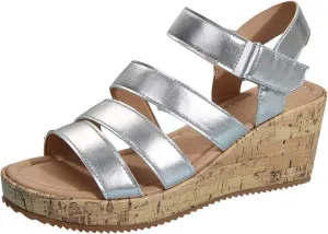 Summer Sandals for Women 2025 Comfortable Open Toe Ankle Strap Shoes Womens Wedge Sandals Casual Outdoor Walking Sandal Hollow Out Travel Beach Dressy Sandal Slingback Casual Flat Shoes 2025
