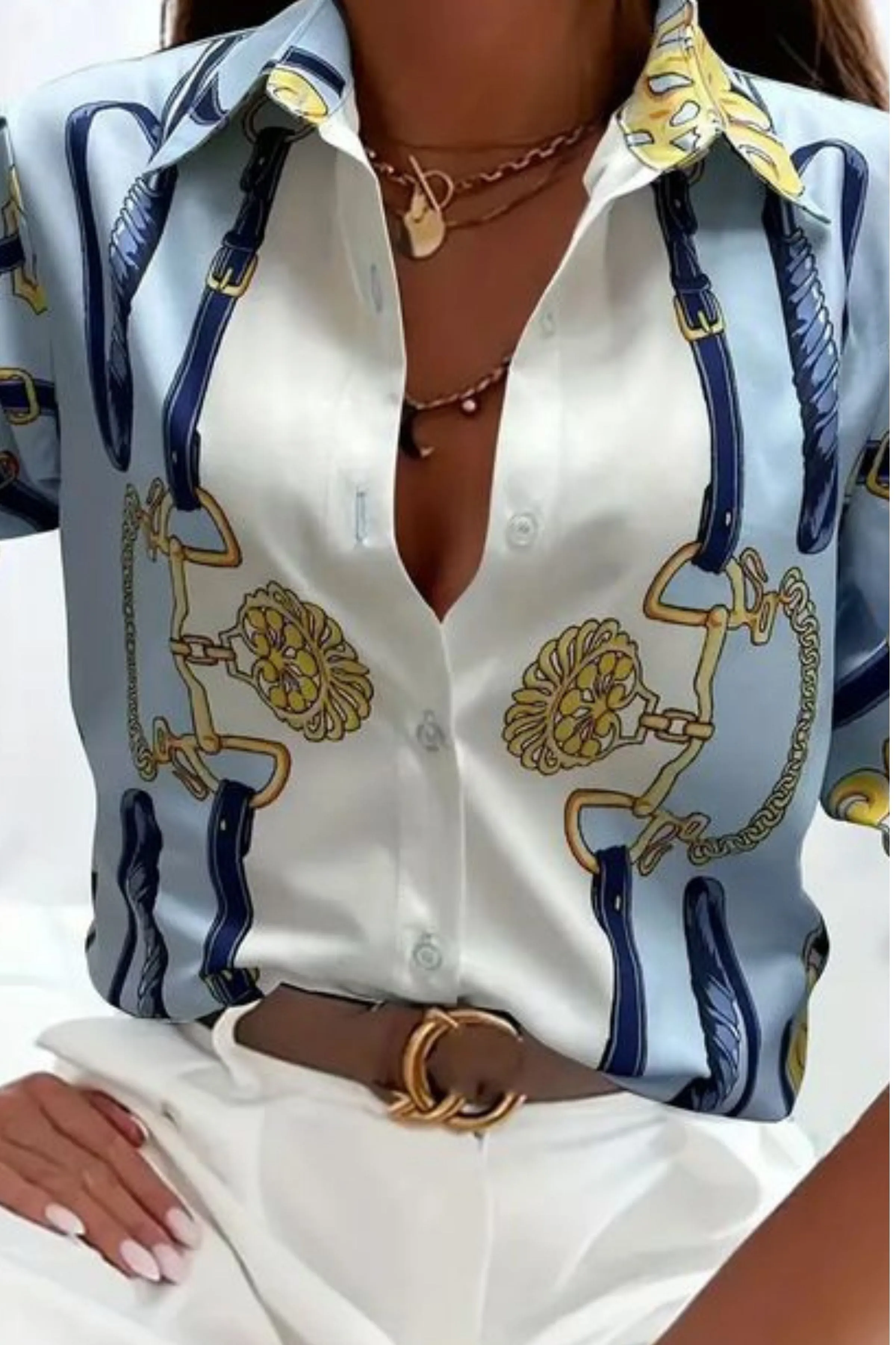 TEMU SATIN SHIRT