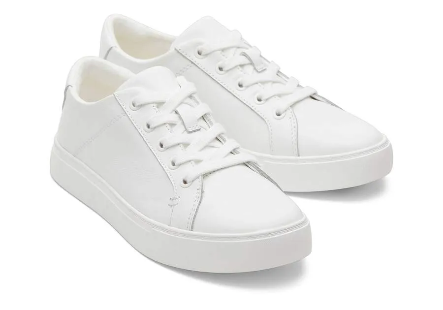 TOMS Womens Kameron Lace-Up Trainers - White