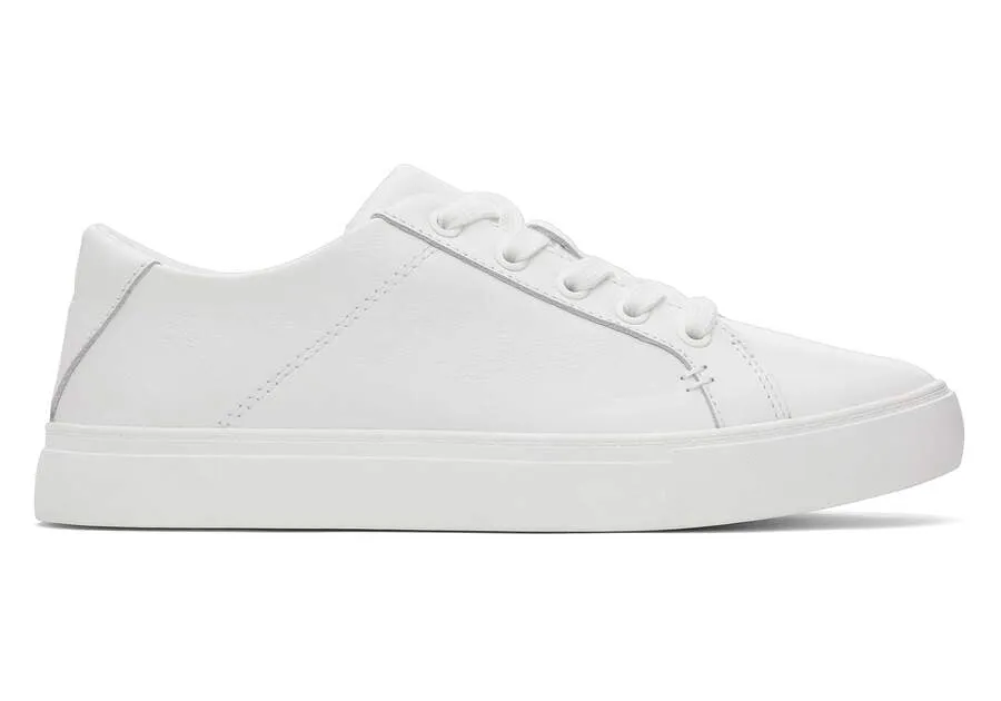 TOMS Womens Kameron Lace-Up Trainers - White