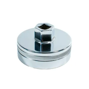 Tool Guy Republic Forged Chrome Vanadium Oil Filter Wrench Socket for Toyota Lexus Scion Oil Filter Housings - 64mm 14 Flats