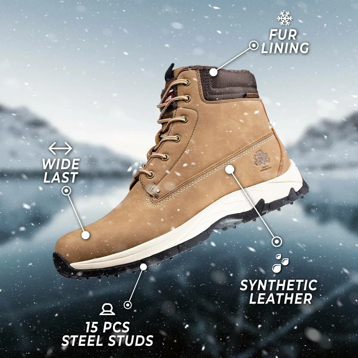 Trekker Studded Shoes - Tan