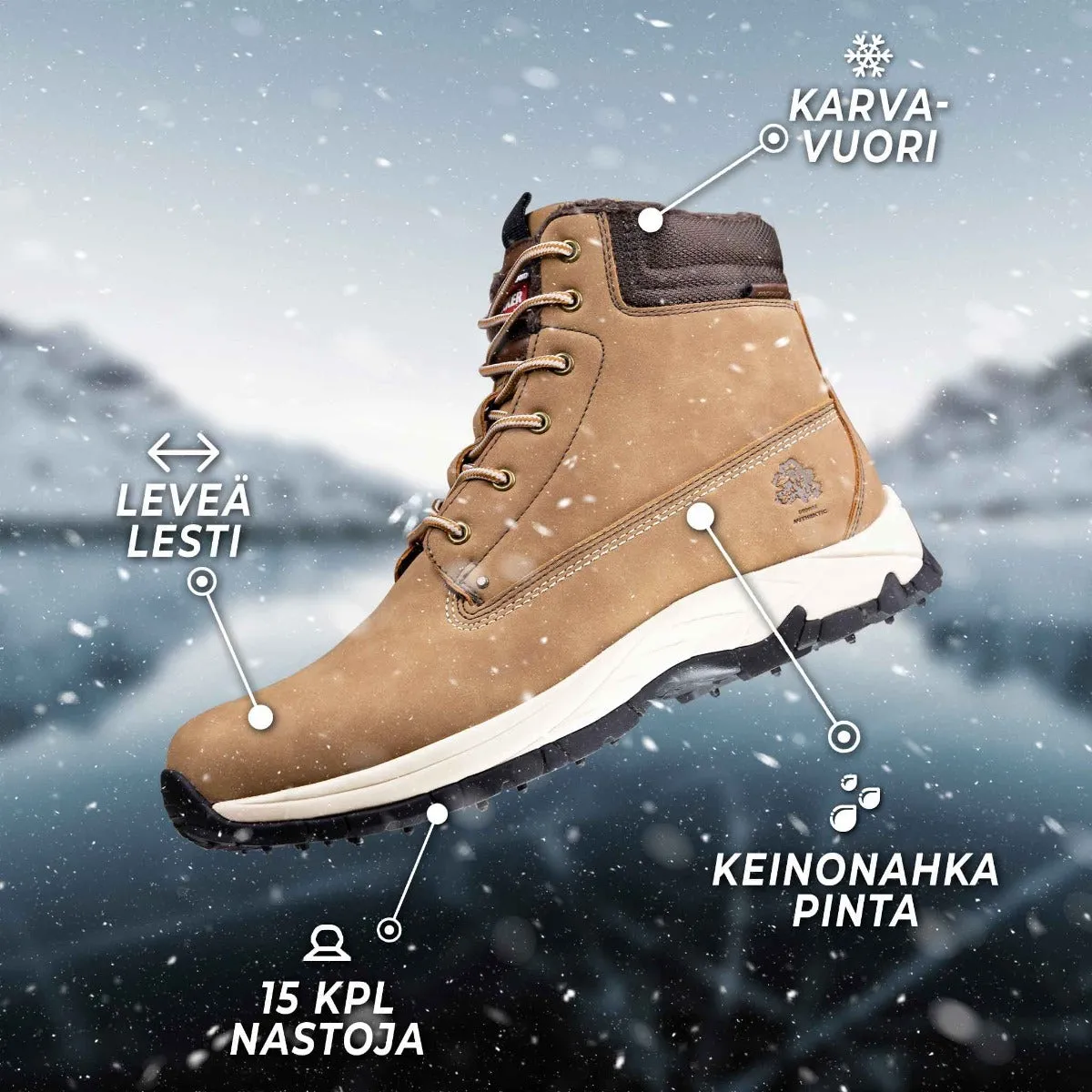 Trekker Studded Shoes - Tan