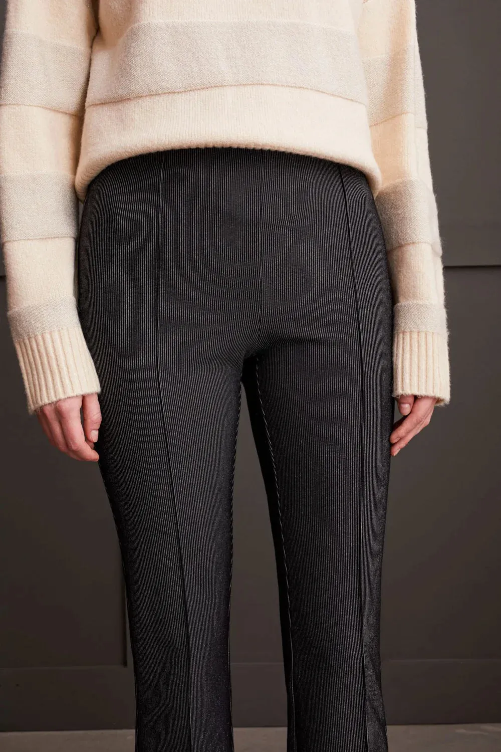 Tribal Sparkle Stripe Micro Bootleg Pull-On Pant