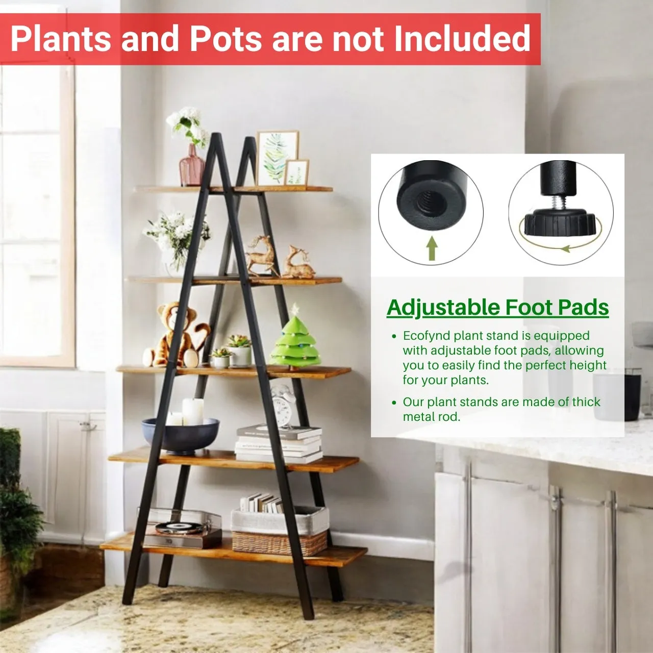 Trivo A-Shaped Metal Planter Stand