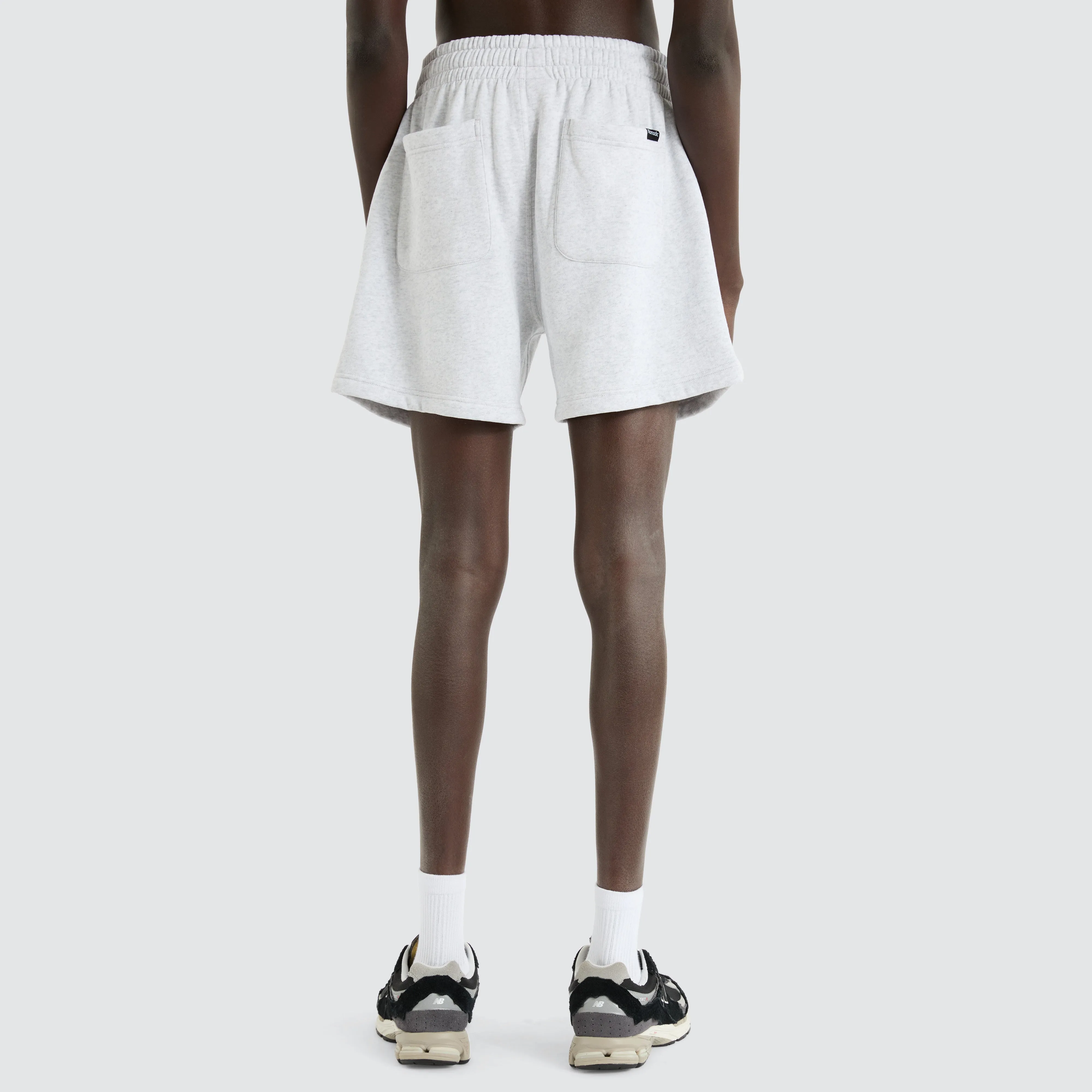 Valle 6 Inch Fleece Short Snow Marle